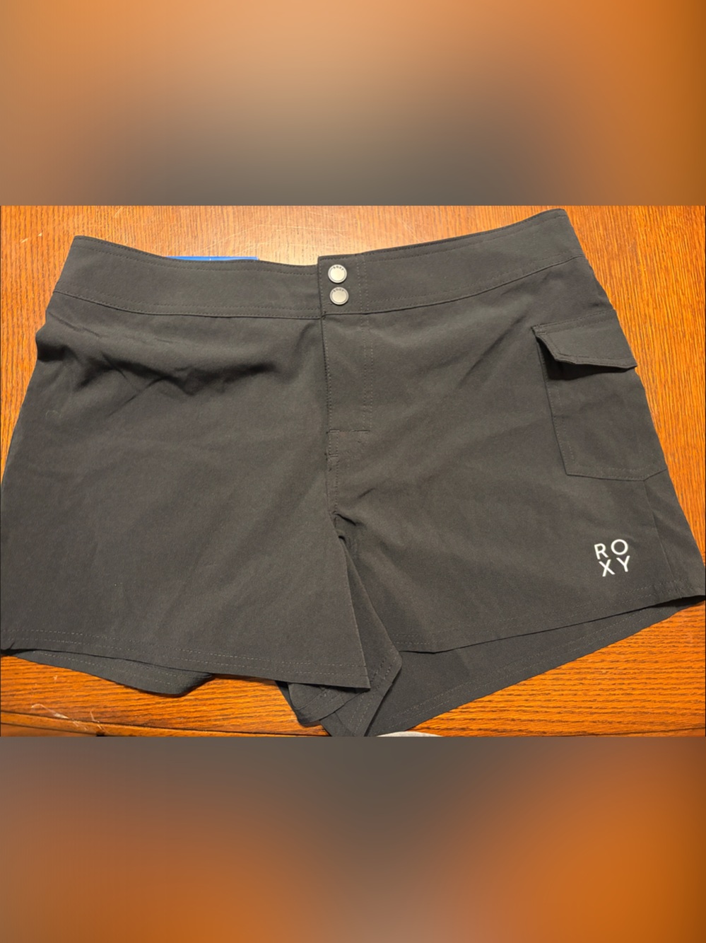 Roxy Black Active Shorts with Subtle Logo